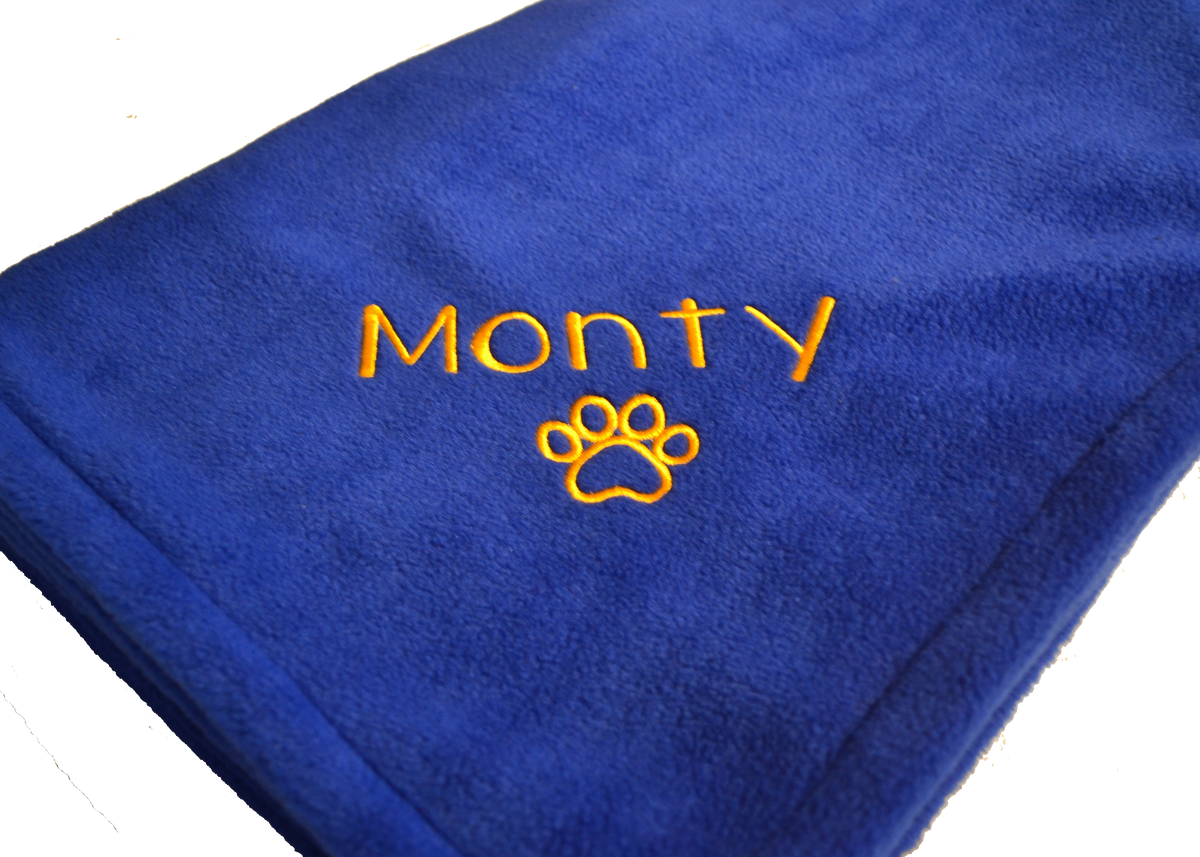 PERSONALISED FLEECE DOG BLANKET Freckles Designs