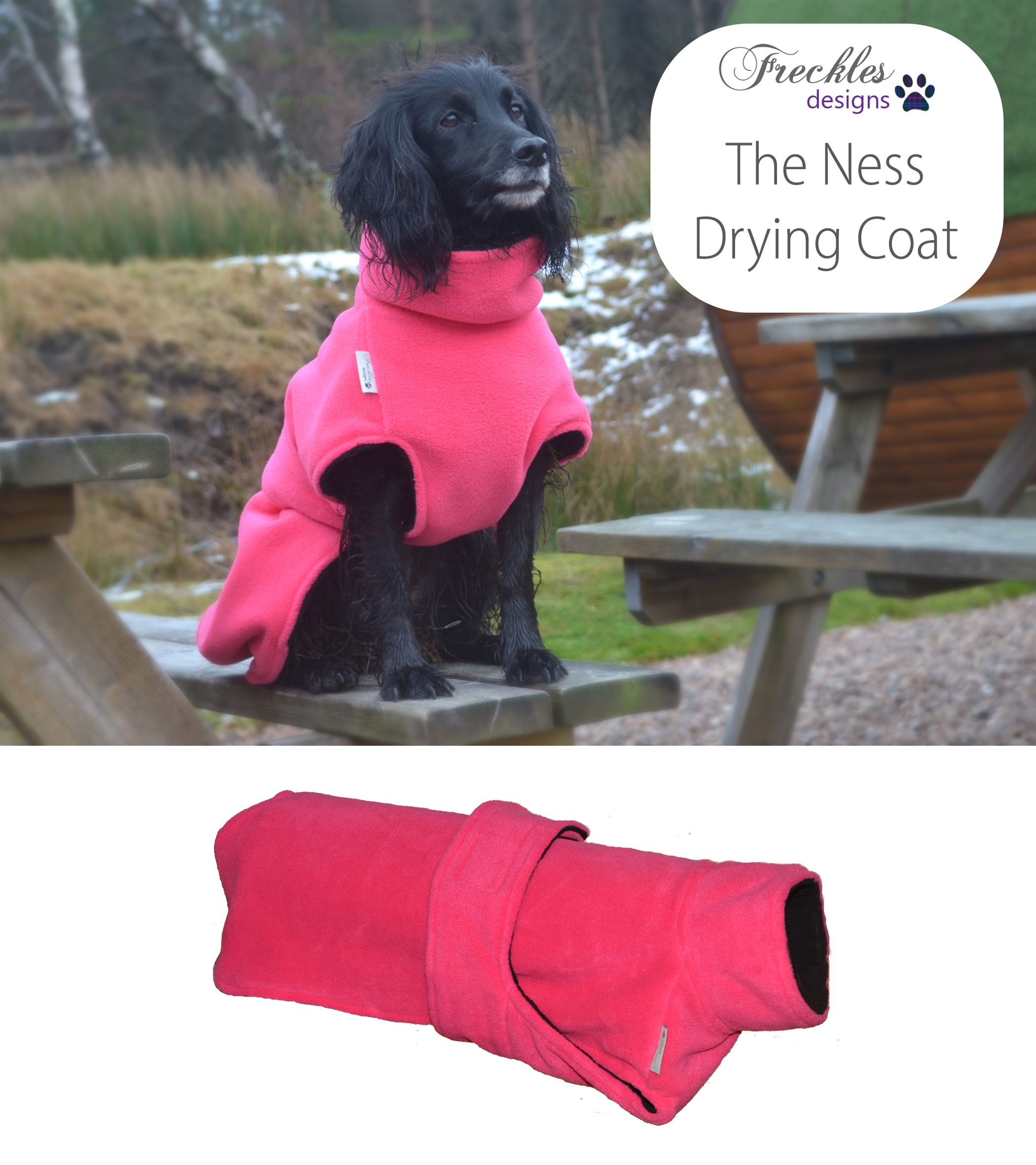 Dog drying discount coat with legs